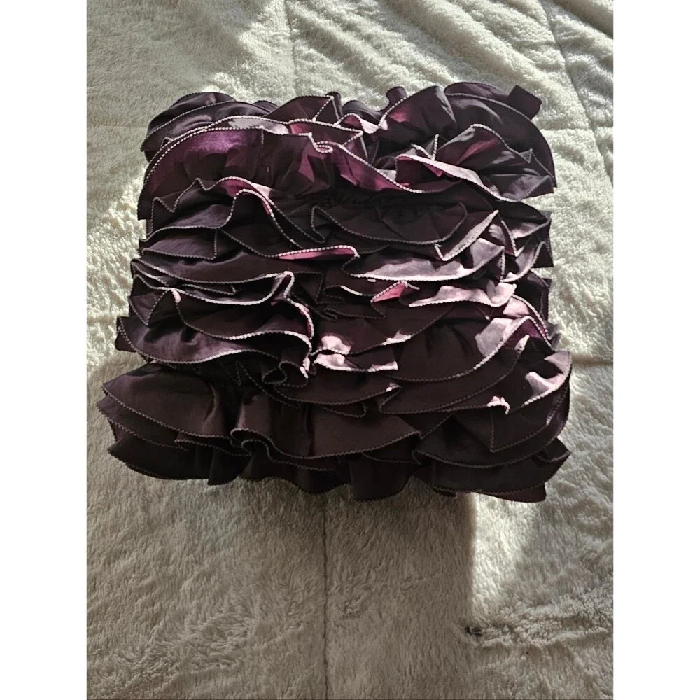 Designer Ruffles Toss Pillow 16